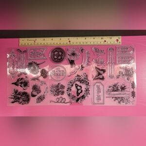 Anna Griffin Set Of 3 Clear Stamps Set (001)